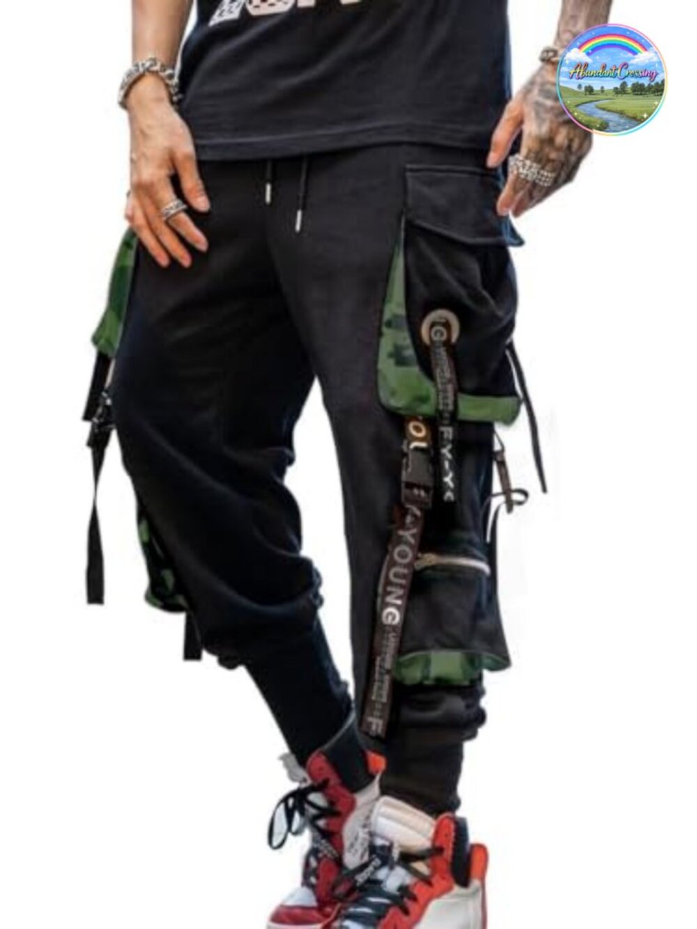 Men's Cargo Jogger Pants Polyester Spandex Techwear Streetwear Track Pants